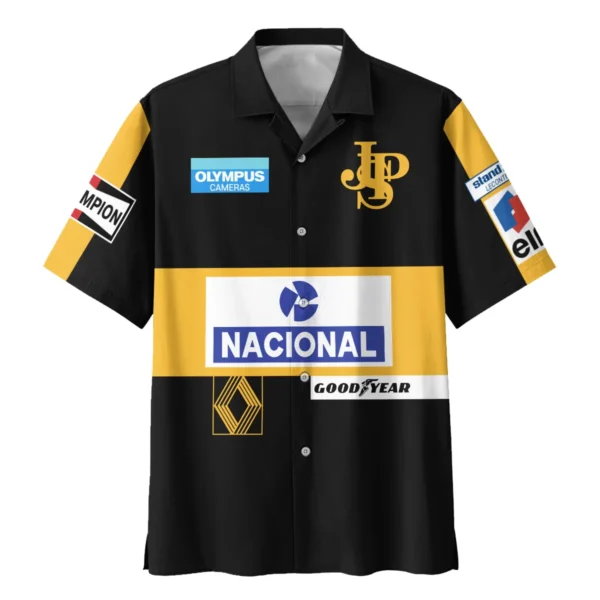 1985 Ayrton Senna John Player Special - Lotus F1 Racing Team Hawaiian Shirt BL3725A4HW - Image 2