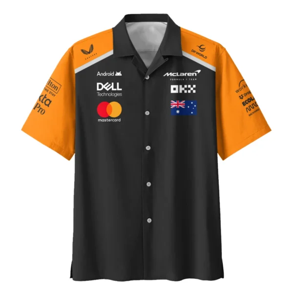 From #81 To #1 Oscar Piastri McLaren F1 Limited Edition Hawaiian Shirt BL4725A1HW - Image 2