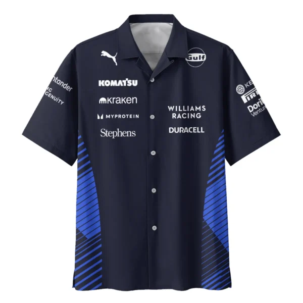 2025 Williams F1 Team Suit Hawaiian Shirt BLVA080725A01WILHW - Image 2