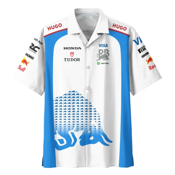2025 Racing Bulls F1 Team Suit Hawaiian Shirt BLVA110725A01RCBHW - Image 2