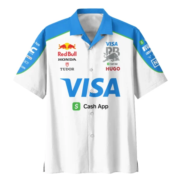 2025 Racing Bulls F1 Race Suit Hawaiian Shirt BLVA110725A03RCBHW - Image 2