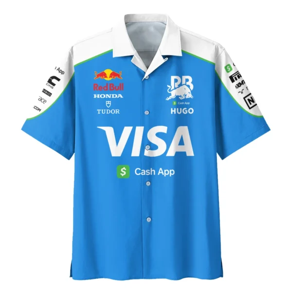 2025 Racing Bulls F1 Race Suit Hawaiian Shirt BLVA110725A04RCBHW - Image 2