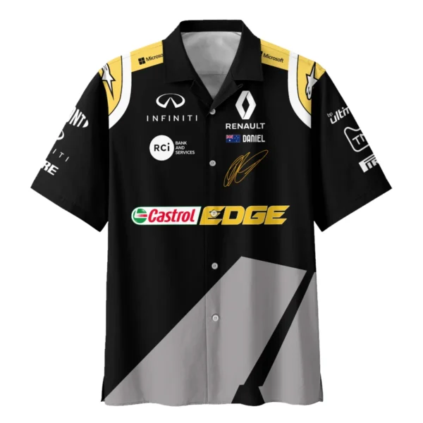 2020 Daniel Ricciardo Renault Alpinestars Race Suit Hawaiian Shirt BLVA180725A04HW - Image 2
