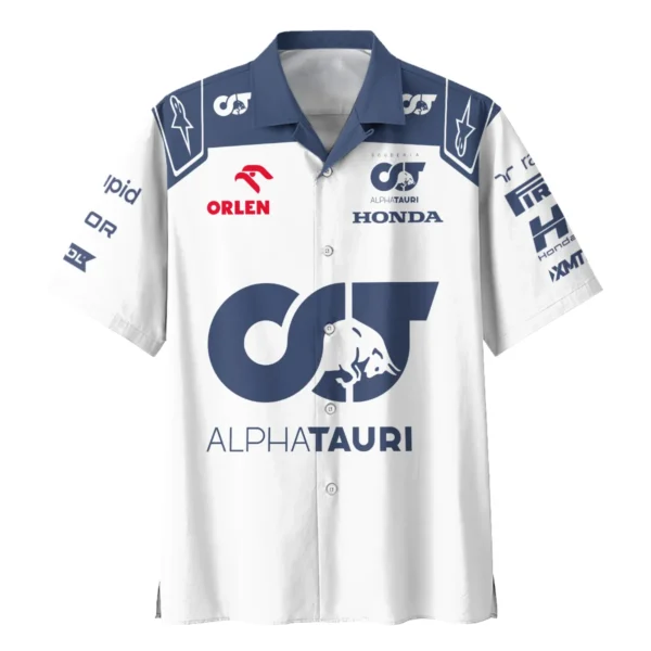 2023 Daniel Ricciardo Scuderia AlphaTauri Race Suit Hawaiian Shirt BLVA180725A05HW - Image 2
