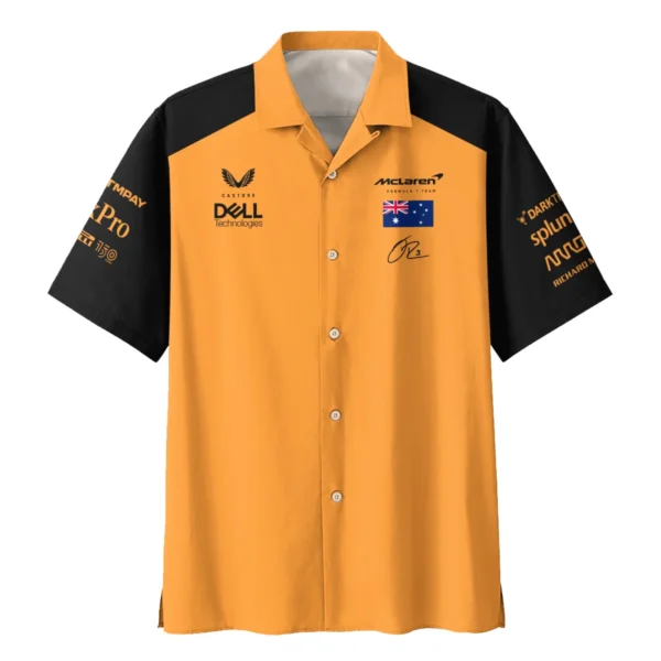 2022 Daniel Ricciardo McLaren F1 Team Suit Hawaiian Shirt BLVA180725A08HW - Image 2