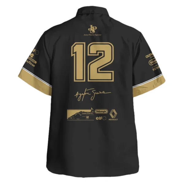 1985 Ayrton Senna John Player Special - Lotus Renault Hawaiian Shirt BL3725A1HW - Image 3