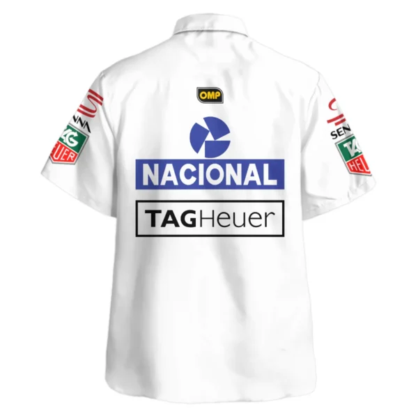 1985 Ayrton Senna John Player Special Lotus F1 Racing Team Hawaiian Shirt BL3725A3HW - Image 3