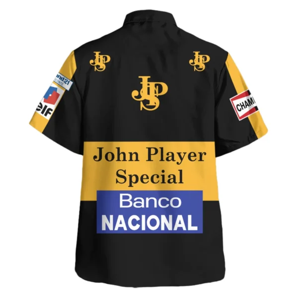 1985 Ayrton Senna John Player Special - Lotus F1 Racing Team Hawaiian Shirt BL3725A4HW - Image 3