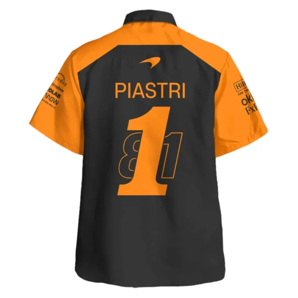 From #81 To #1 Oscar Piastri McLaren F1 Limited Edition Hawaiian Shirt BL4725A1HW - Image 3
