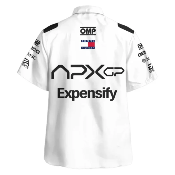2025 F1 The Movie White Version For Racing Fan Exclusive Hawaiian Shirt BLF116625A1HW - Image 3