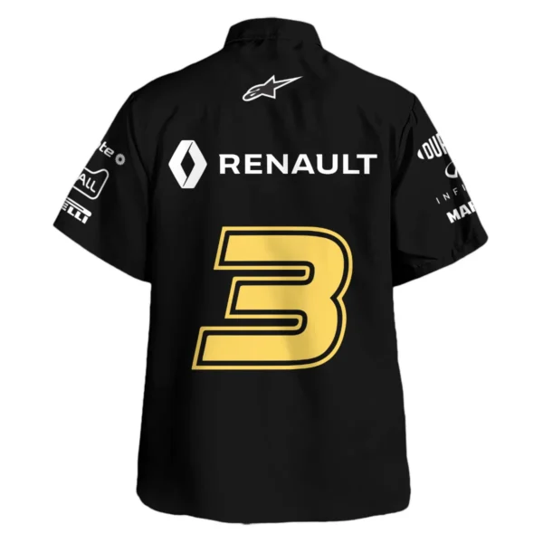 2019 Daniel Ricciardo Renault F1 Team Race Suit Hawaiian Shirt BLVA180725A02HW - Image 3