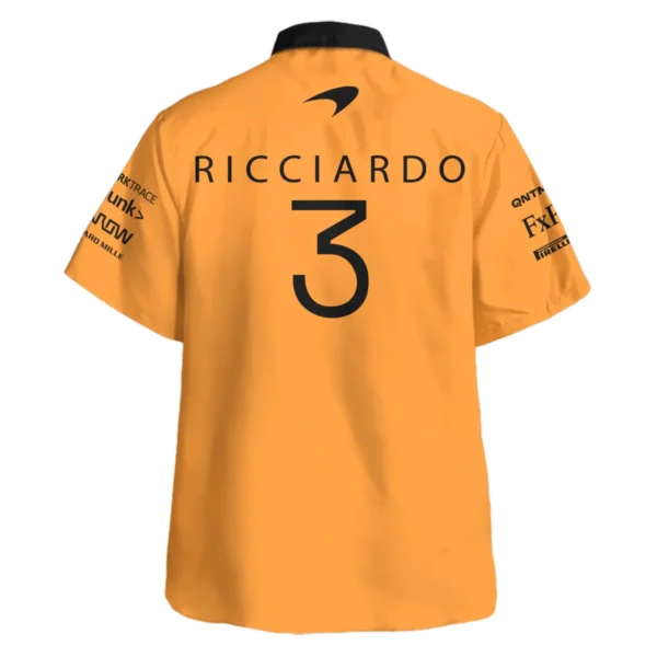2022 Daniel Ricciardo McLaren F1 Team Suit Hawaiian Shirt BLVA180725A07HW - Image 3