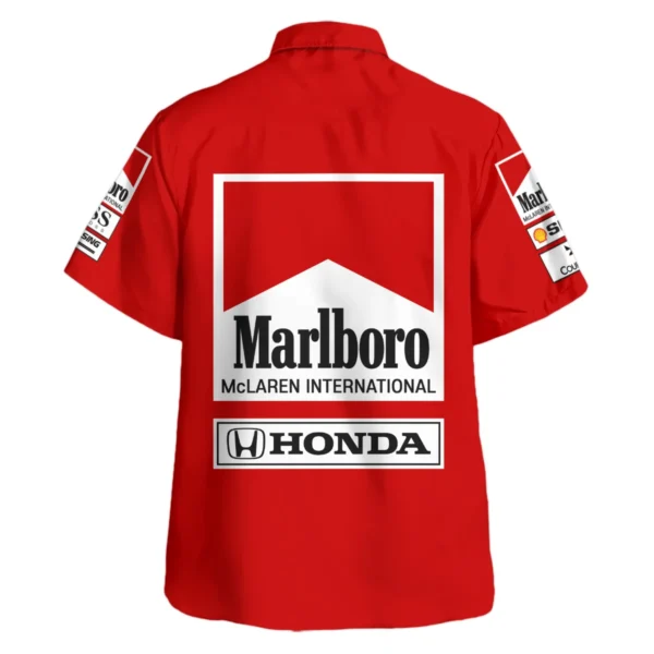 1989 Alain Prost Racing Costume Ferrari F1 Team Hawaiian Shirt BLVAAP070725A01HW - Image 3