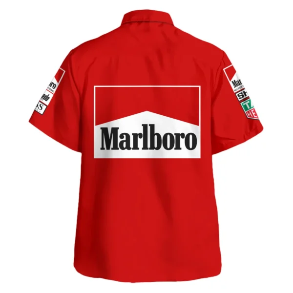 1985 Alain Prost Racing Suit McLaren F1 Team Hawaiian Shirt BLVAAP070725A04HW - Image 3
