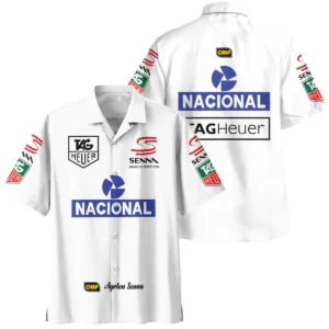 1985 Ayrton Senna John Player Special Lotus F1 Racing Team Hawaiian Shirt BL3725A3HW