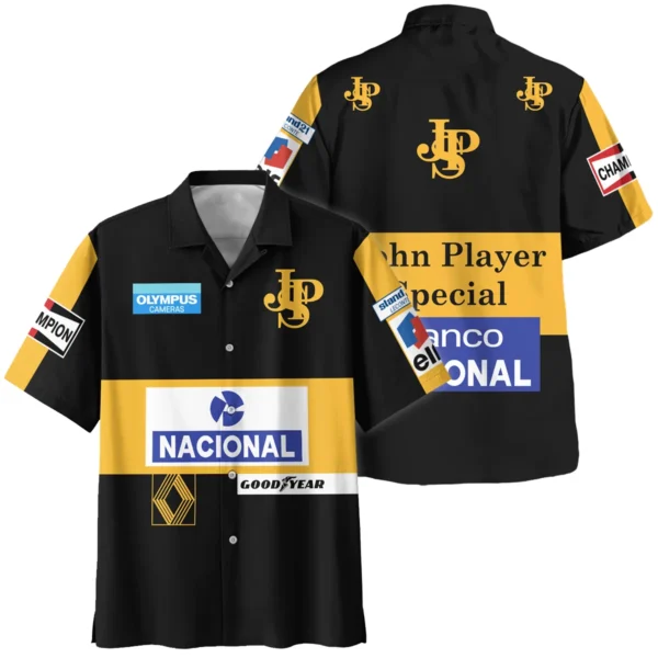 1985 Ayrton Senna John Player Special - Lotus F1 Racing Team Hawaiian Shirt BL3725A4HW