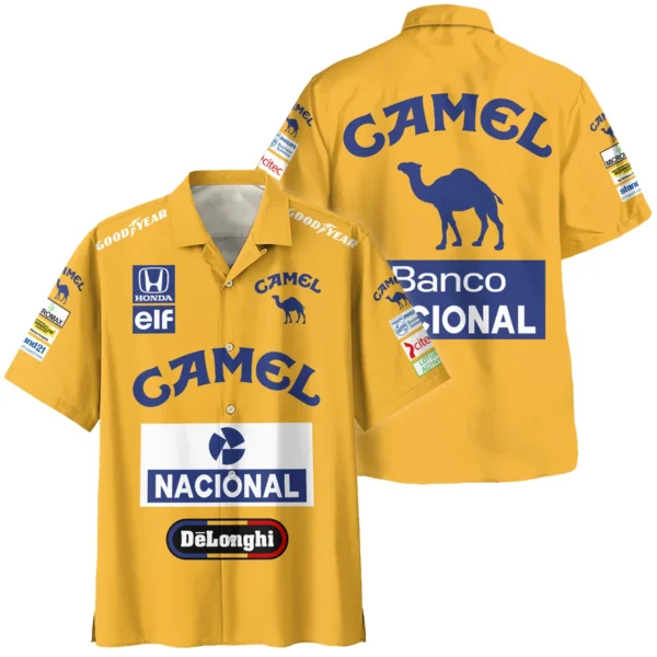 1987 Ayrton Senna Camel Honda Formula 1 Racing Team Hawaiian Shirt BL3725A5HW