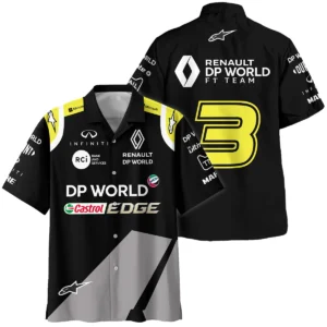 2018 Daniel Ricciardo Renault DP World Race Suit Hawaiian Shirt BLVA180725A01HW
