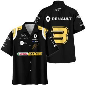 2019 Daniel Ricciardo Renault F1 Team Race Suit Hawaiian Shirt BLVA180725A02HW