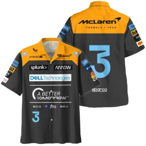 2022 Daniel Ricciardo McLaren F1 Team Race Suit Hawaiian Shirt BLVA180725A06HW