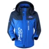 Ford Exclusive Logo Outdoor Plush Charging Suit Waterproof Windproof Jacket Detachable Hood BLC21525A1FRD1 - Blue