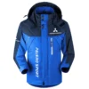 Pajero Sport Exclusive Logo Outdoor Plush Charging Suit Waterproof Windproof Jacket Detachable Hood BLC21525A1PJS - Blue