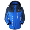 Staria Exclusive Logo Outdoor Plush Charging Suit Waterproof Windproof Jacket Detachable Hood BLC21525A1SRA - Blue