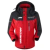 McLaren F1 Team Exclusive Logo Outdoor Plush Charging Suit Waterproof Windproof Jacket Detachable Hood BLF130525A1MCL - Red