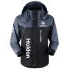 Holden Exclusive Logo Outdoor Plush Charging Suit Waterproof Windproof Jacket Detachable Hood BLC21525A1HLD - Black