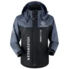 Volkswagen Exclusive Logo Outdoor Plush Charging Suit Waterproof Windproof Jacket Detachable Hood BLC21525A1VWG - Black