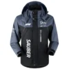 Kick Sauber F1 Team Exclusive Logo Outdoor Plush Charging Suit Waterproof Windproof Jacket Detachable Hood BLF130525A1KS - Black