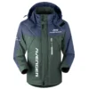 Avenger Exclusive Logo Outdoor Plush Charging Suit Waterproof Windproof Jacket Detachable Hood BLC21525A1AVG - Dark Green