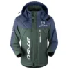 BT-50 Exclusive Logo Outdoor Plush Charging Suit Waterproof Windproof Jacket Detachable Hood BLC21525A1BT50 - Dark Green