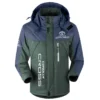 Corolla Cross Exclusive Logo Outdoor Plush Charging Suit Waterproof Windproof Jacket Detachable Hood BLC21525A1CCR - Dark Green