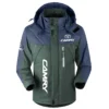 Camry Exclusive Logo Outdoor Plush Charging Suit Waterproof Windproof Jacket Detachable Hood BLC21525A1CMR - Dark Green