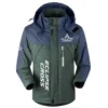 Eclipse Cross Exclusive Logo Outdoor Plush Charging Suit Waterproof Windproof Jacket Detachable Hood BLC21525A1ECC - Dark Green
