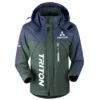 Triton Exclusive Logo Outdoor Plush Charging Suit Waterproof Windproof Jacket Detachable Hood BLC21525A1TRT - Dark Green