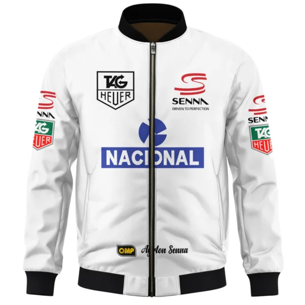 1985 Ayrton Senna John Player Special Lotus F1 Racing Team Bomber BL3725A3BB - Image 2