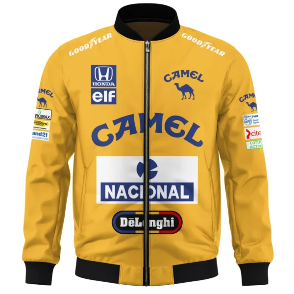 1987 Ayrton Senna Camel Honda Formula 1 Racing Team Bomber BL3725A5BB - Image 2