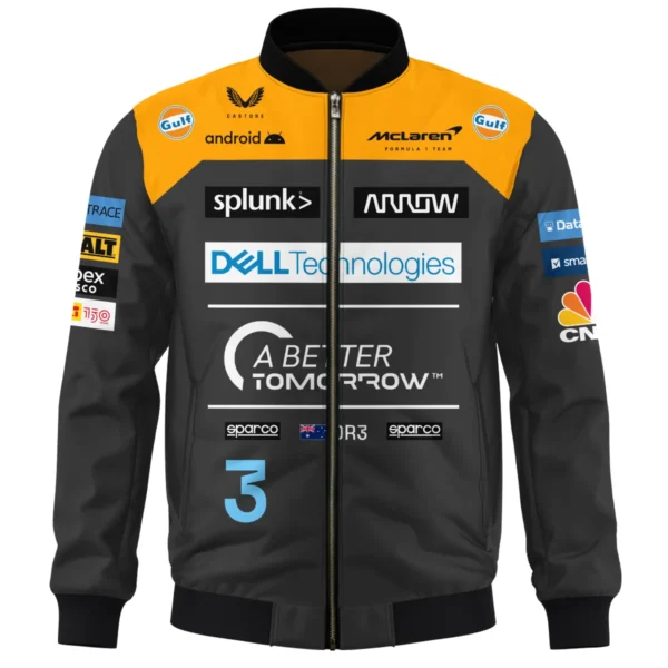 2022 Daniel Ricciardo McLaren F1 Team Race Suit Bomber BLVA180725A06BB - Image 2