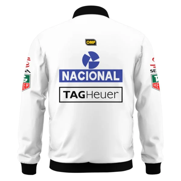1985 Ayrton Senna John Player Special Lotus F1 Racing Team Bomber BL3725A3BB - Image 3