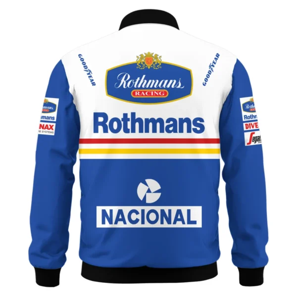 1994 Ayrton Senna Rothmans Williams Renault F1 Racing Team Bomber BL3725A6BB - Image 3