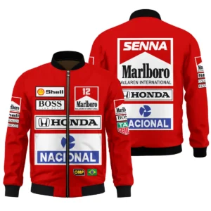1988 Ayrton Senna Honda Race Suit Marlboro McLaren Bomber BL3725A2BB