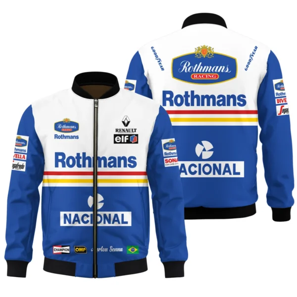 1994 Ayrton Senna Rothmans Williams Renault F1 Racing Team Bomber BL3725A6BB