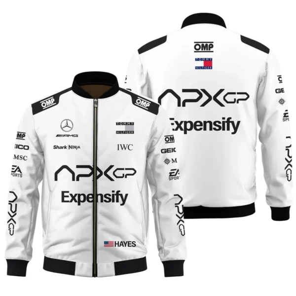 2025 F1 The Movie White Version For Racing Fan Exclusive Bomber BLF116625A1BB