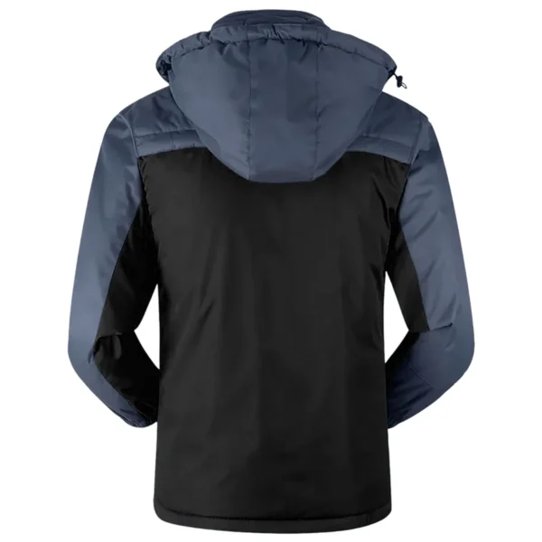 Chevrolet Exclusive Logo Outdoor Plush Charging Suit Waterproof Windproof Jacket Detachable Hood BLC21525A1CHE - Black - Image 2