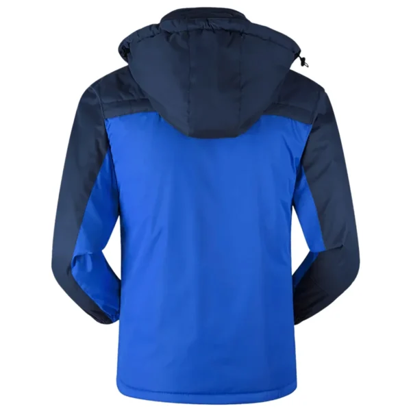 Chevrolet Exclusive Logo Outdoor Plush Charging Suit Waterproof Windproof Jacket Detachable Hood BLC21525A1CHE - Blue - Image 2