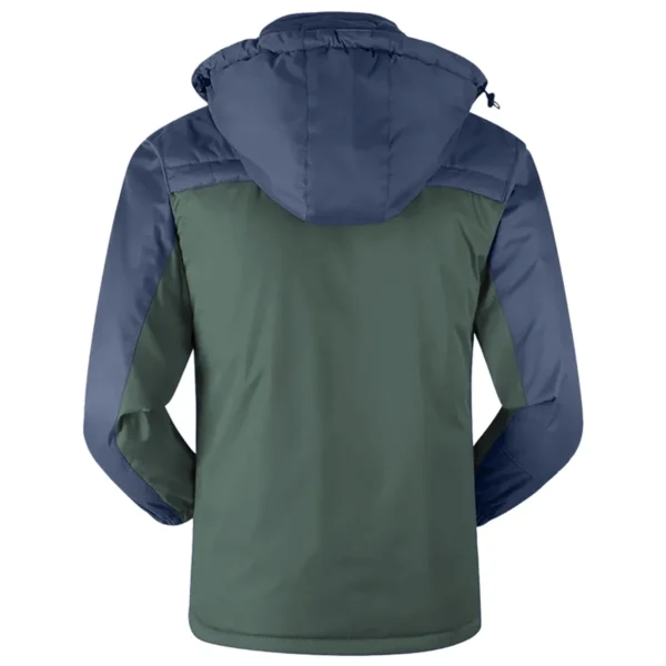 Ferrari F1 Team Exclusive Logo Outdoor Plush Charging Suit Waterproof Windproof Jacket Detachable Hood BLF130525A1FRR - Dark Green - Image 2