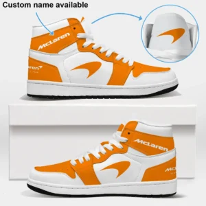 McLaren F1 Exclusive Logo Air Jordan 1 High BLMCL17725A1 - Orange White