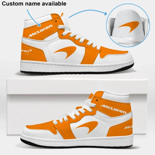 McLaren F1 Exclusive Logo Air Jordan 1 High BLMCL17725A1 - Orange White